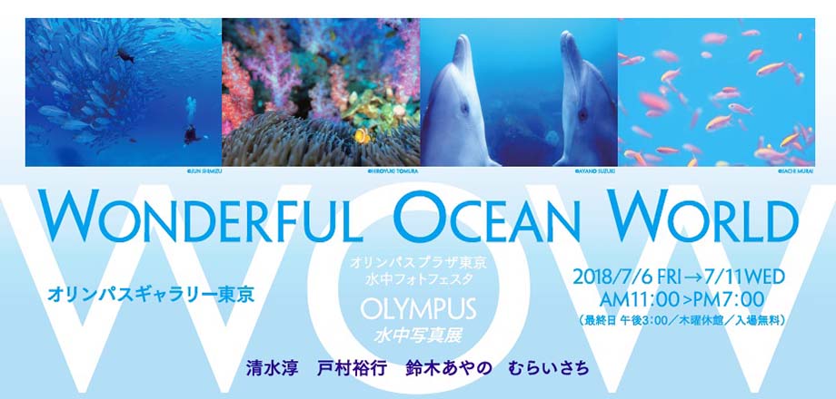 【オリンパスギャラリー東京】2018年7月6日～7月11日 OLYMPUS 水中写真展