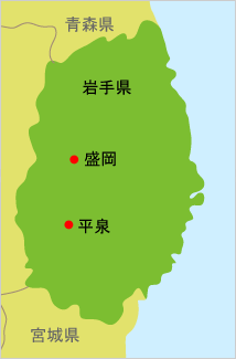 平泉の地図